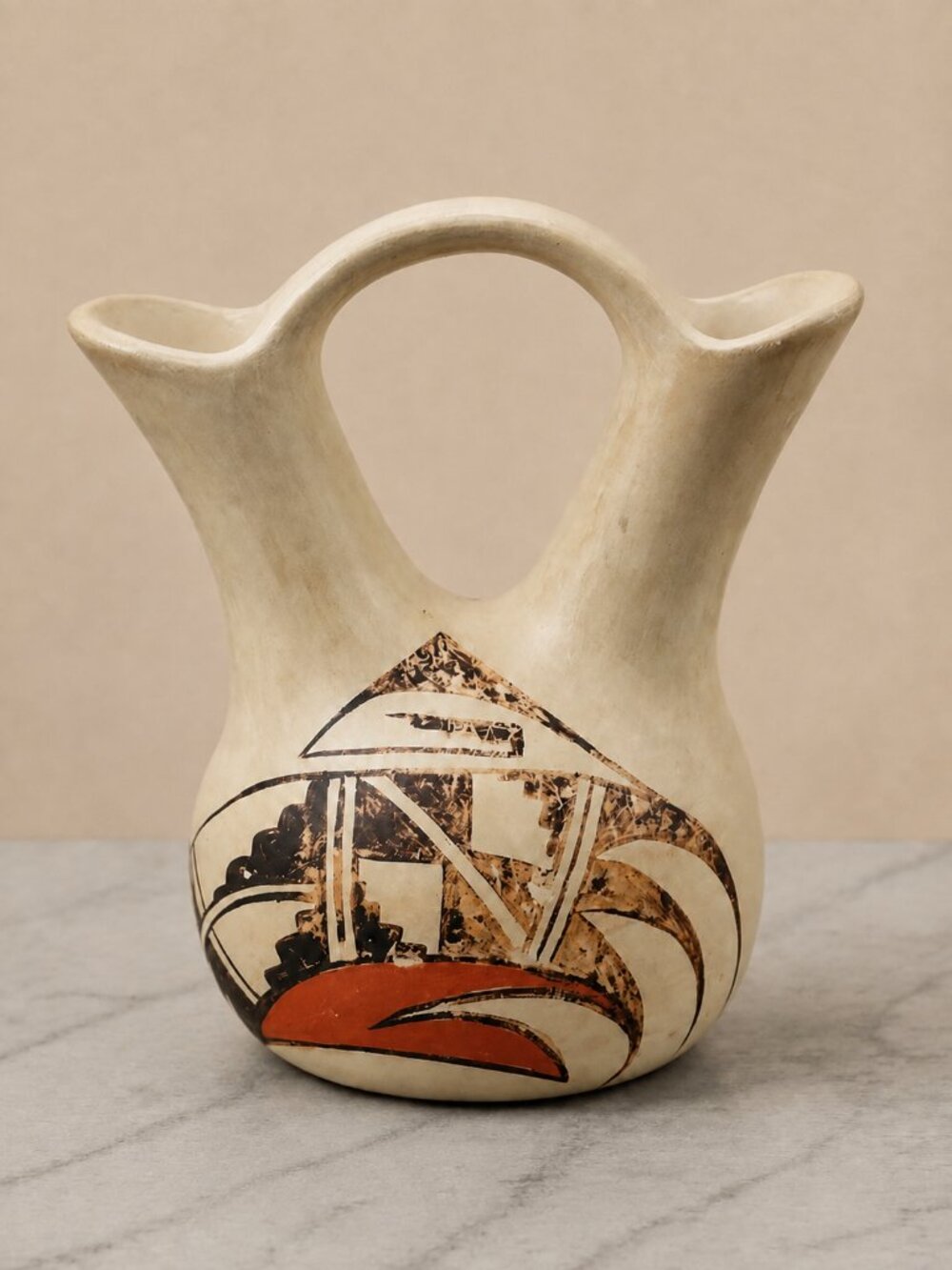 Signed Norma Ami Wedding Vase Pottery Southwestern Native American Pottery 5”